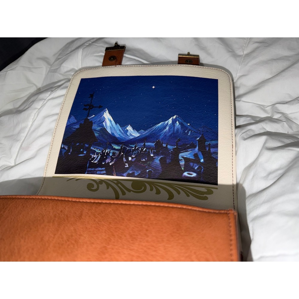 Disney Loungefly Pinocchio Jiminy Cricket Storybook Brown Faux Leather Backpack - Picture 9 of 12